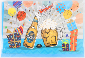 Листівка Happy.com POP-UP 3D Пиво з конвертом