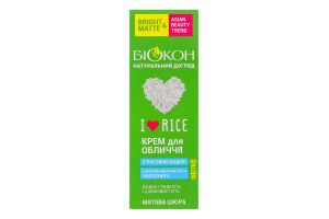 Крем для обличчя I love rice Біокон 60мл