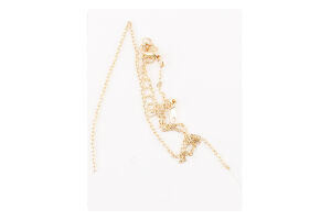 Ланцюжок жовтий метал з підвіскою 40см FHF1535