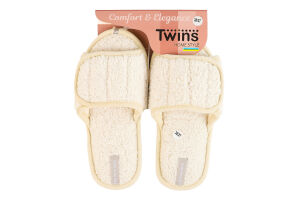 Тапочки открытые домашние женские Twins Home style Teddi №010495 36-40