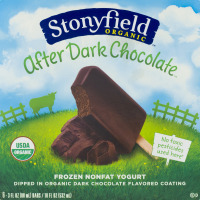 Stonyfield Organic Frozen Nonfat Yogurt After Dark Chocolate - 6 CT
