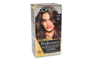 Фарба для волосся Preference №4.15 L'Oreal Paris 1шт