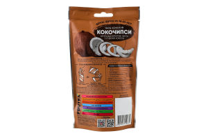 Чипсы фруктовые натуральные из сушеных кокосов Кокочипсы Frutex д/п 30г