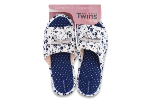 Капці відкриті домашні жіночі Twins №5552 38-39 синій