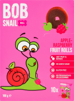 Цукерки фруктові натуральні Яблуко-малина Roll Bob Snail к/у 10х10г
