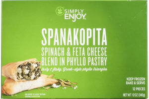 Simply Enjoy Spanakopita Spinach & Feta Cheese Blend In Phyllo Pastry - 12 CT