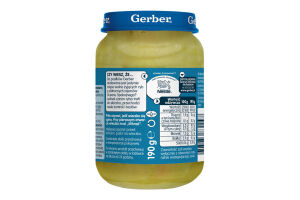 Пюре рыбно-овощное для детей от 6мес стерилизованное Рыба с картофелем, цукини и брокколи Gerber с/б 190г