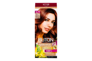 Крем-краска для волос стойкая №6.73 Elitan 1шт