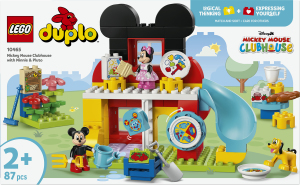 Конструктор для детей от 2лет №10465 Mickey Mouse clubhouse with Minnie&Pluto Duplo Lego 87эл