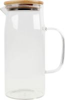 Глечик скло бамбукова кришка 1л №KYYW561 Greenwich Products Co. Limited 1шт