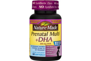 Nature Made Prenatal Multi + DHA - 60 CT