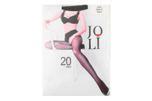 Колготи жіночі чорні 20ден р.4 Жолі