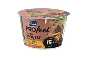 Мусс протеїновий Шоколад та апельсин безлактозний 150г стакан Valio PROfeel