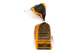 Хлеб половинка в нарезке тостовый Кукурузный Bread4U м/у 250г