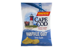 Cape Cod Kettle Cooked Potato Chips Waffle Cut Sea Salt