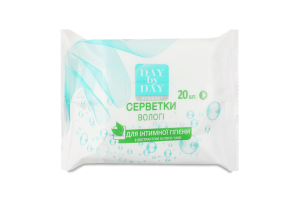Салфетки влажные для интимной гигиены с экстрактом белого чая Hygiene Day by Day 20шт