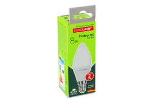 Лампа светодиодная 8W E14 4000К Ecological Eurolamp 1шт
