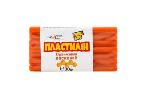 Пластилин для детей от 3лет восковой оранжевый №333106 Travel kids Western Industrial Group 1шт