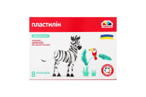 Пластилін дит. Захоплення 8 кол. 128 г стек 200302