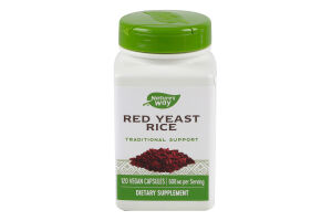 Добавка дієтична веганські капсули 600мг Red yeast rice Nature's Way 120шт