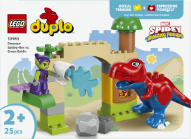 Конструктор для дітей від 2років №10463 Dinosaur Spidey-Rex vs Green Goblin Duplo Lego 25ел