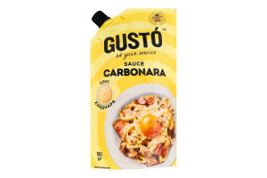 Соус Карбонара Gusto д/п 180г