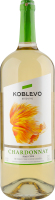 Вино 1.5л 9.5-14% белое сухое ординарное столовое сортовое Шардоне Koblevo бут