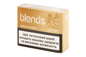 Виріб тютюновмісний для електричного нагрівання з фільтром Blends Classics Gold 20шт