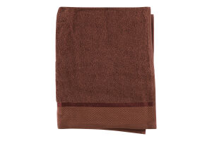 Рушник коричневий махровий 50*90см 360г/м2 Aisha