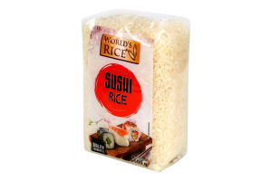 Рис круглозернистый для суши Sushi Rice World`s Rice м/у 500г