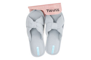 Тапочки открытые домашние женские Twins №5573 38-39 бирюзовый