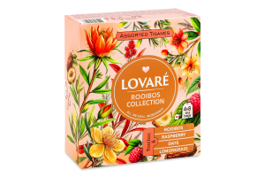 Чай ройбуш ассорти Rooibos collection Lovare к/у 32х1.5г