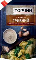 Соус с лесными грибами и шампиньонами Грибной Торчин д/п 200г