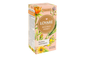 Бленд ройбушу та чаю трав'яного з квітами Медовий ройбуш Lovare к/у 24х1.8г