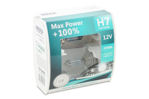 Лампа галогенова Max Power H7 12V 55W 2шт Brevia
