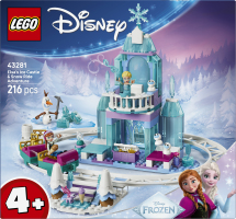 Конструктор для детей от 4лет №43281 Elsa's Ice Castle&Snow ride adventure Disney Lego 216эл