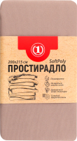 Простирадло шоколадне 200х215см №1475462 ТМ "1" 1шт