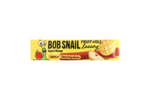 Конфета фруктовая натуральная Яблочно-манговая длииинная Fruit roll Bob Snail м/у 15г