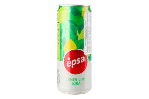 Напій газ. Epsa Soda лимон 0,33л з/б