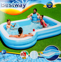 Бассейн надувной семейный 305х274х46см №54321 Сенсация Bestway 1шт