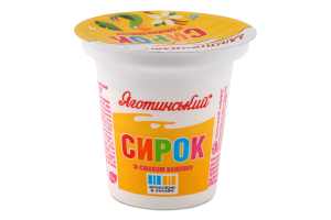Творожок 15% сладкий термизированный со вкусом ванилина Яготинський ст 100г