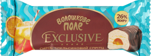 Сырок глазированный 26% сладкий с наполнителем с фруктовым пюре Апельсиновый спритц Exclusive Волошкове поле м/у 36г