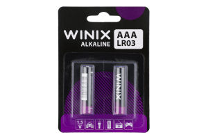 Батарейка AAA 1.5V LR03 Alkaline Winix 2шт
