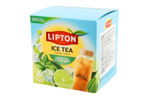 Чай холодний Citrus Mint зелений 10*3,5г в пірамідках Lipton
