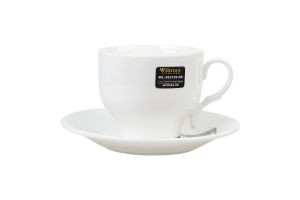 Чашка чайна 330мл з блюдцем WL-993105 Вілмакс
