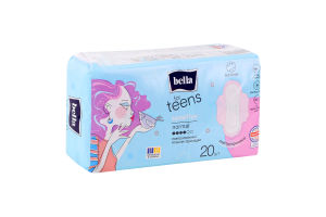 Прокладки гигиенические воздухопроницаемые Sensitive Normal For teens Bella 20шт