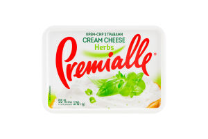 Крем-сыр 55% с травами Premialle п/у 170г