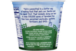 Stonyfield Organic O'Soy Yogurt Vanilla