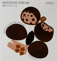 Морозиво Шоколад з крихтами шоколаду Mochi Honey к/у 152г