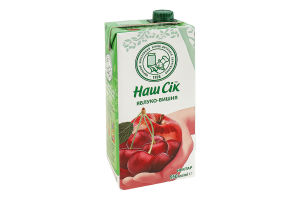 Нектар пастеризованный Яблоко-вишня Наш сік т/п 950мл